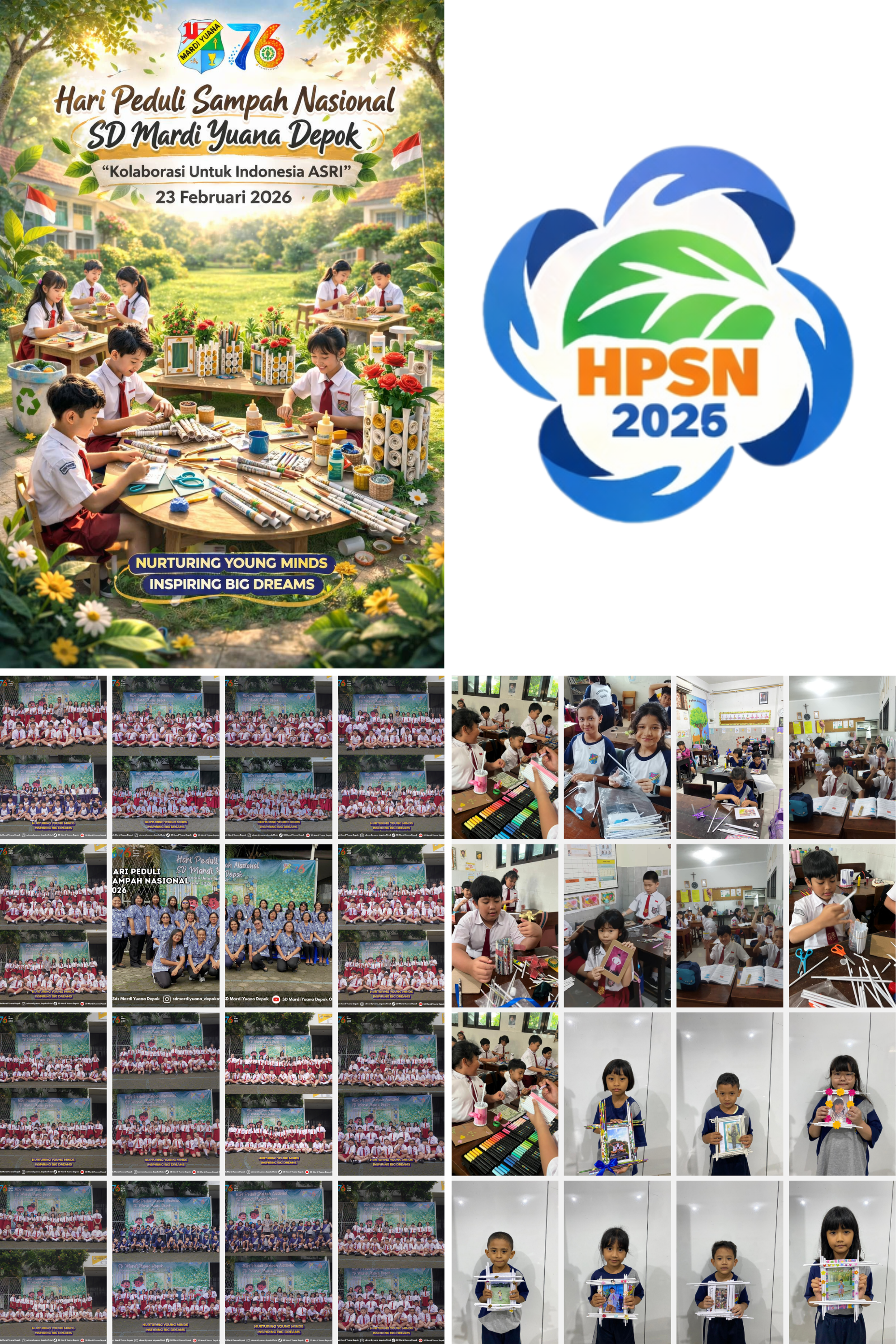 Hari Peduli Sampah Nasional 2026 di SD Mardi Yuana Depok