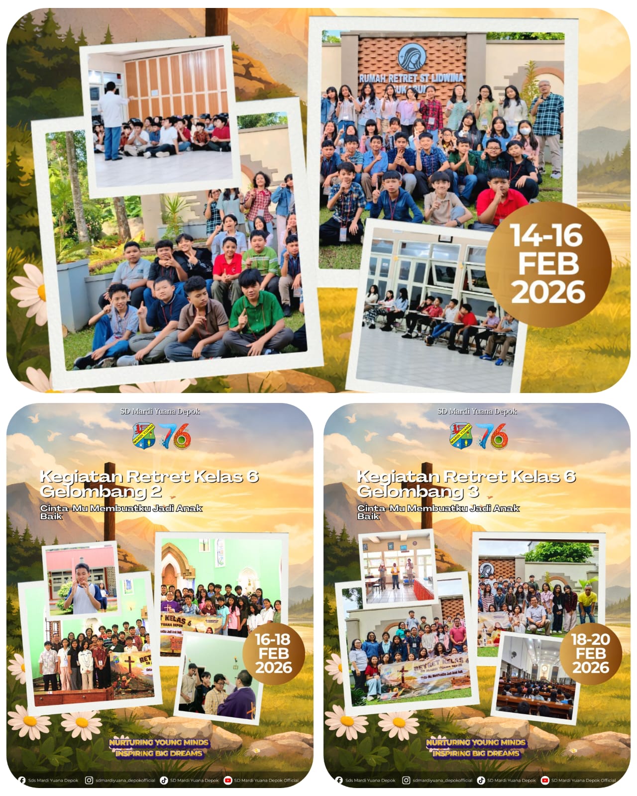 Retret Kelas 6 SD Mardi Yuana Depok 2026