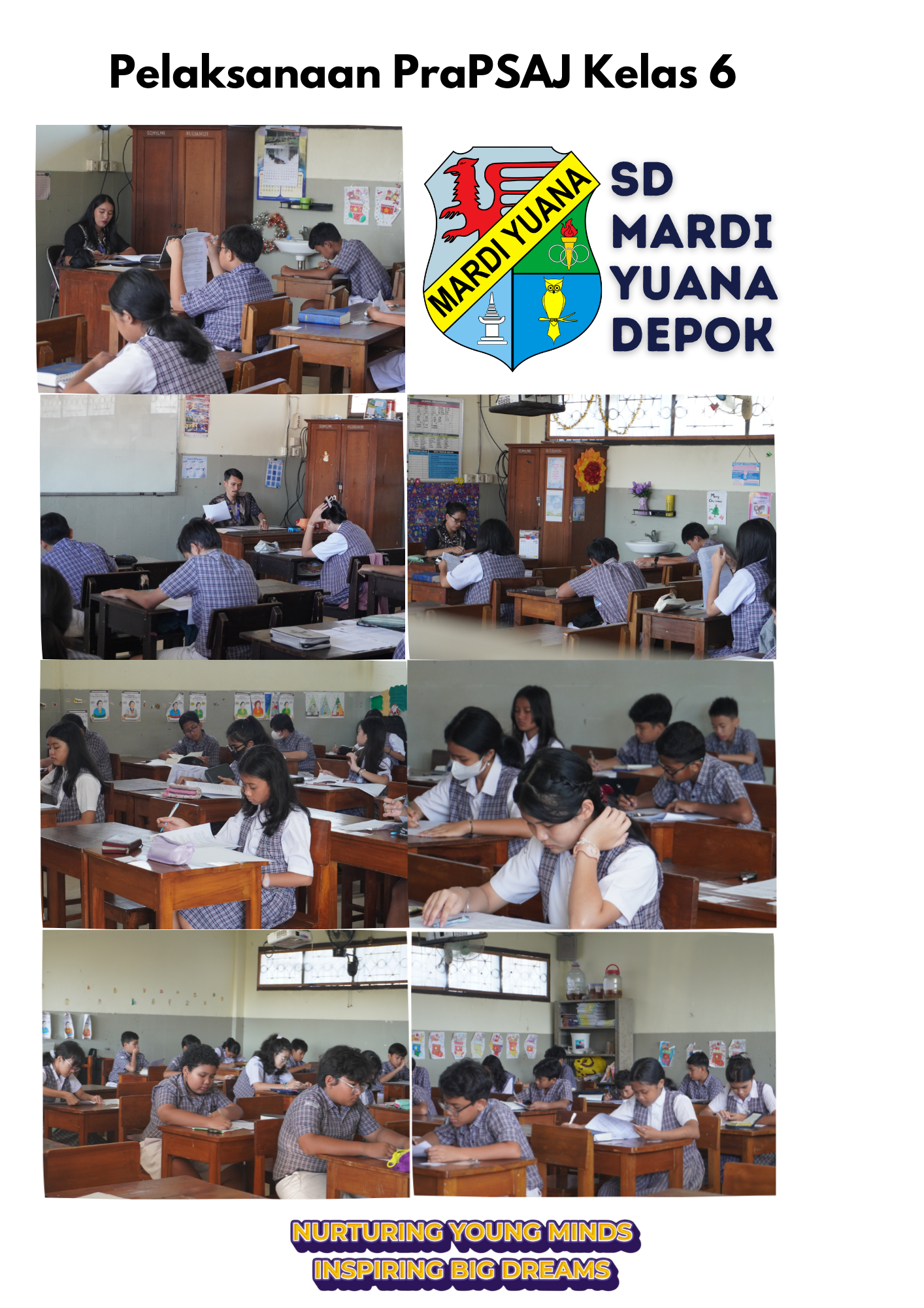 Pelaksanaan Pra PSAJ SD Mardi Yuana Depok