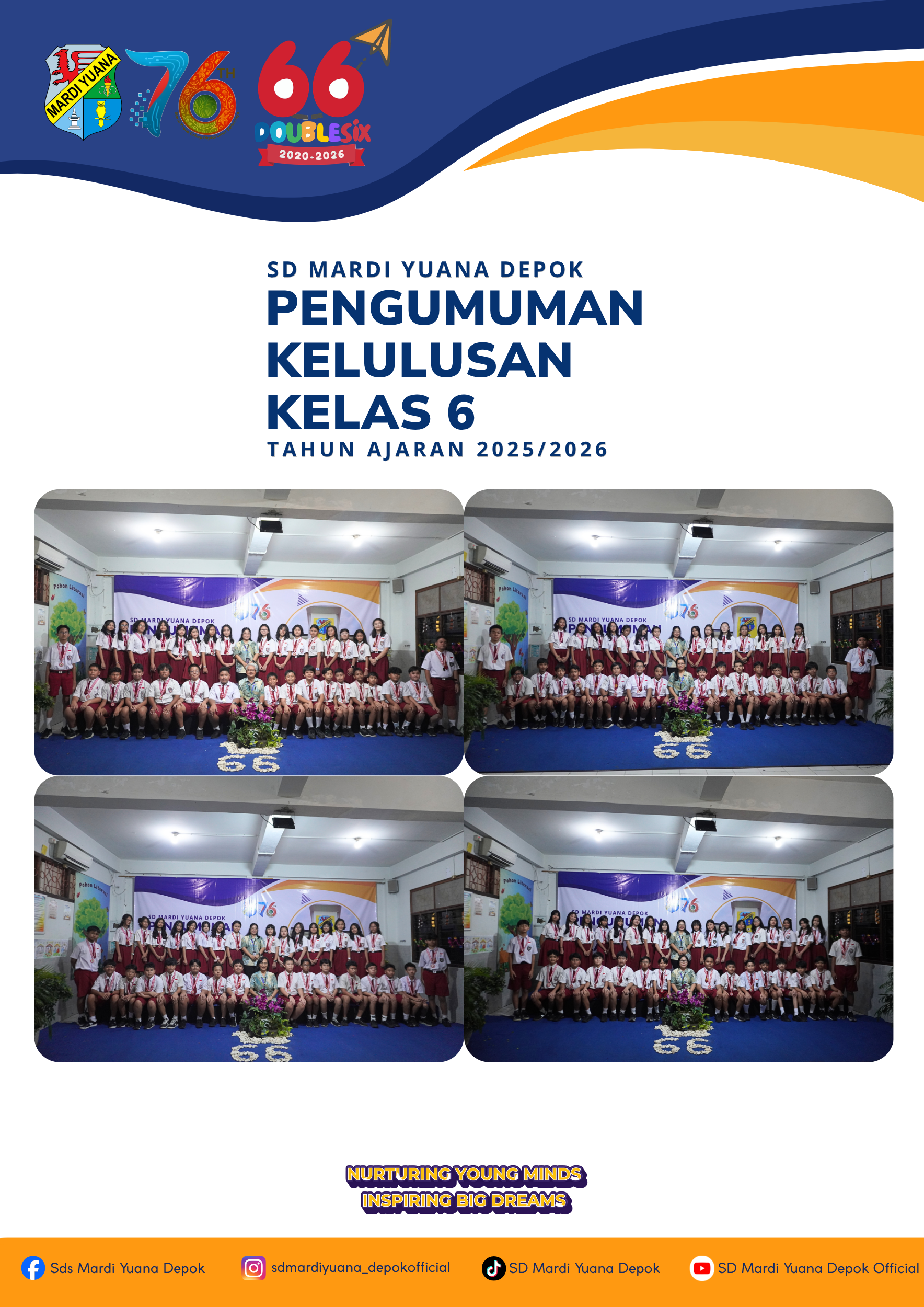 Pengumuman Kelulusan Kelas 6 Tahun Ajaran 2025/2026