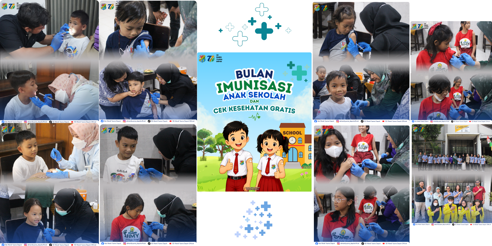 Bulan Imunisasi Anak Sekolah & Cek Kesehatan Gratis