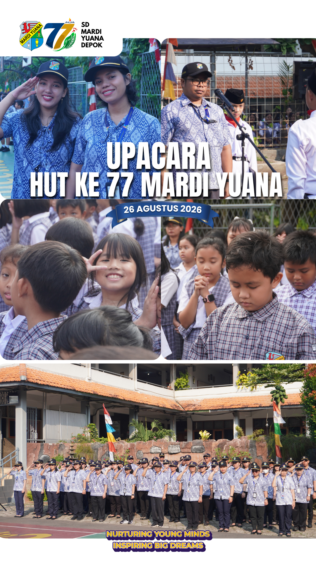 Upacara HUT ke-77 Yayasan Mardi Yuana Depok