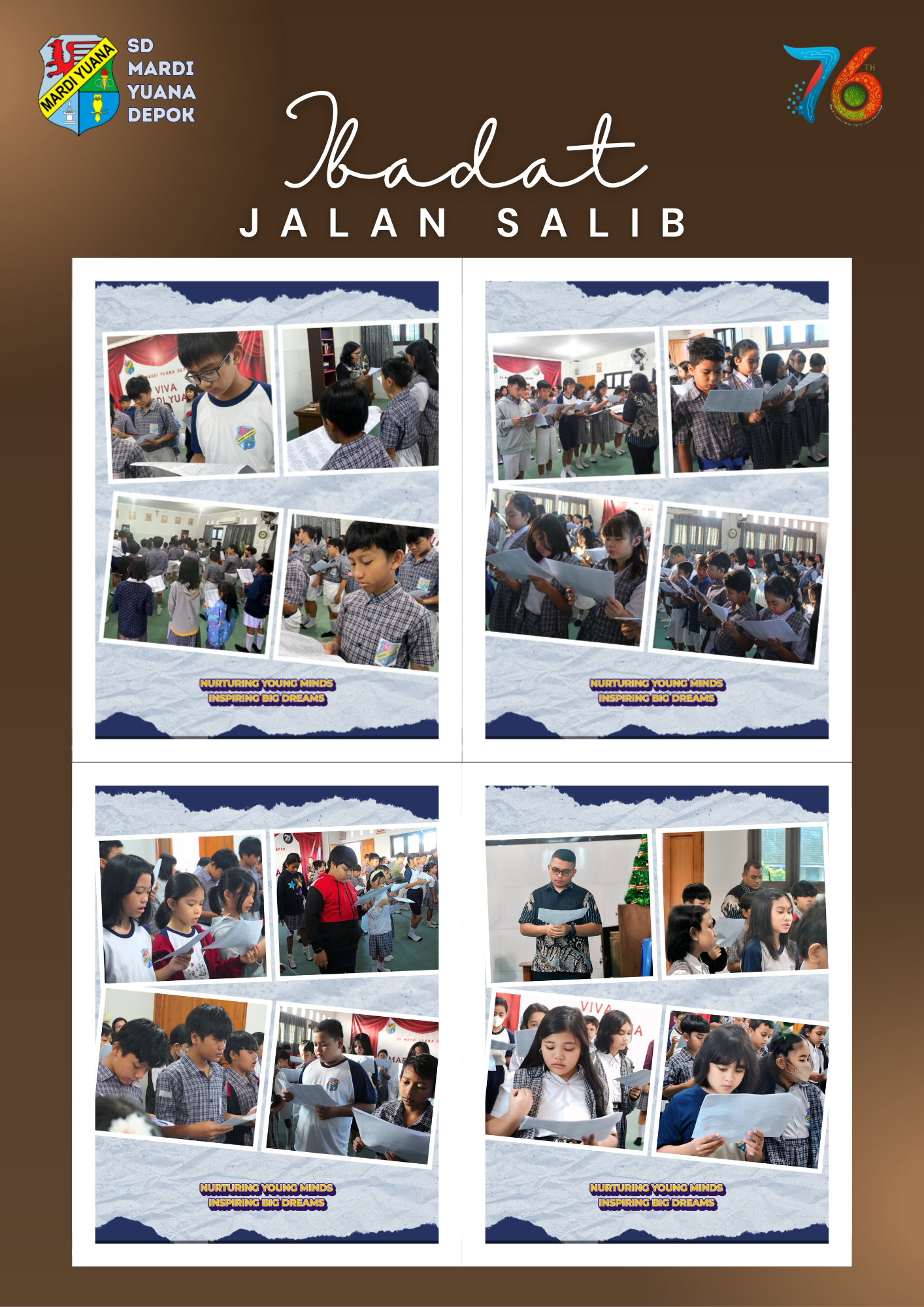 Ibadat Jalan Salib SD Mardi Yuana Depok